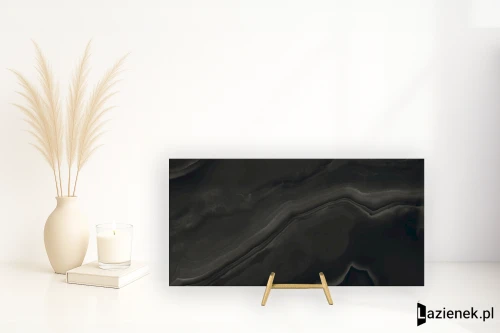 Przejdź do produktu Florim Eccentric Luxe Smoky Black błyszcząca 120x240 cm 778826 - płytka rektyfikowana