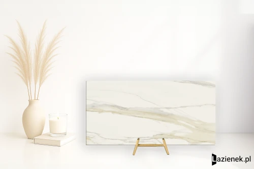 Przejdź do produktu Florim I Classici Calacatta Gold błyszcząca 120x240 cm 750682 - płytka rektyfikowana
