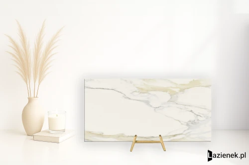 Przejdź do produktu Florim I Classici Calacatta Gold błyszcząca 30x60 cm 754469 - płytka rektyfikowana