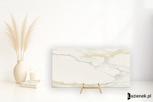 Przejdź do produktu Florim I Classici Calacatta Gold błyszcząca 60x120 cm 750703 - płytka rektyfikowana