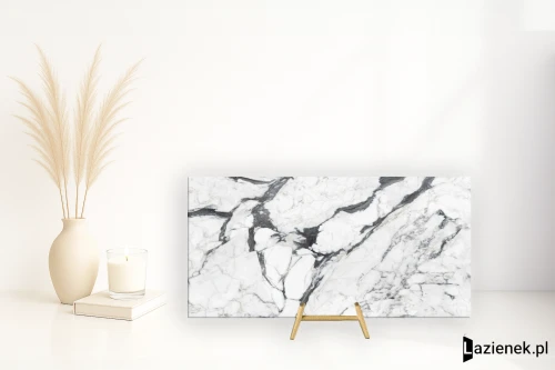 Przejdź do produktu Florim Les Bijoux Calacatta Altissimo błyszcząca 120x240 cm 765721 - płytka rektyfikowana