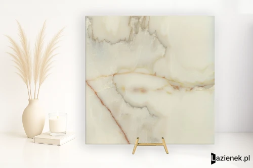 Przejdź do produktu Florim Les Bijoux Onyx Blanche błyszcząca 120x120 cm 765758 - płytka rektyfikowana