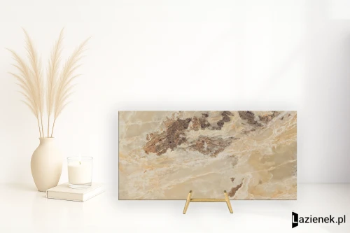 Przejdź do produktu Florim Onyx&More Golden Blend błyszcząca 60x120 cm 765468 - płytka rektyfikowana