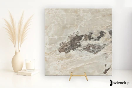 Florim Onyx&More Golden Blend satynowa 120x120 - płytka imitująca marmur