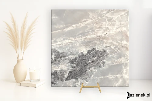 Przejdź do produktu Florim Onyx&More Silver Blend błyszcząca 60x60 cm 765487 - płytka rektyfikowana