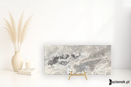 Florim Onyx&More Silver Blend błyszcząca 80x180 - płytka imitująca marmur
