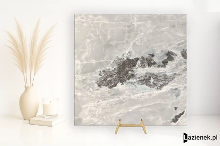 Florim Onyx&More Silver Blend satynowa 120x120 - płytka imitująca marmur