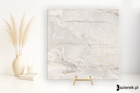 Florim Onyx&More White Onyx błyszcząca 120x120 - płytka imitująca marmur