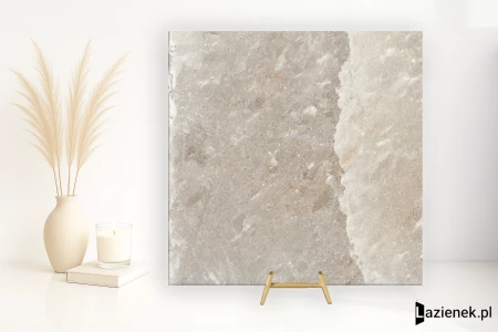 Florim Rock Salt Danish Smoke mocno strukturalna 60x60 - płytka imitująca kamień