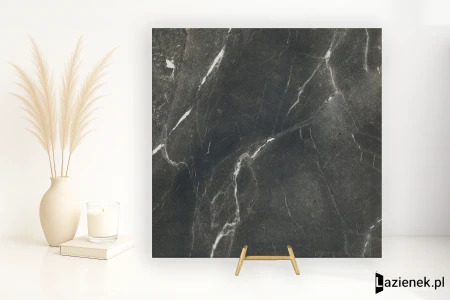 Florim Timeless Black Deep naturalna 60x60 - płytka imitująca marmur