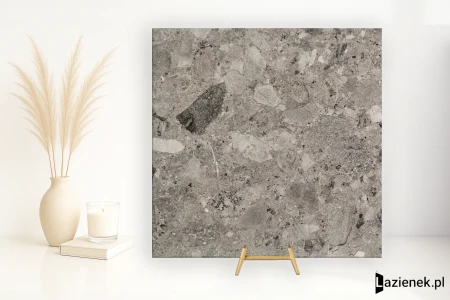 Fioranese Frammenta Grigio Scuro mocno 60.4x60.4 - płytka imitująca lastryko