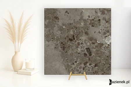 Fioranese I Cocci Siciliani Nero antypoślizgowa 90x90 - płytka imitująca lastryko