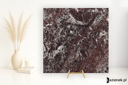 Fioranese Marmorea Intensa Rosso Levanto 15x15 -płytka nierektyfikowana - płytka imitująca marmur