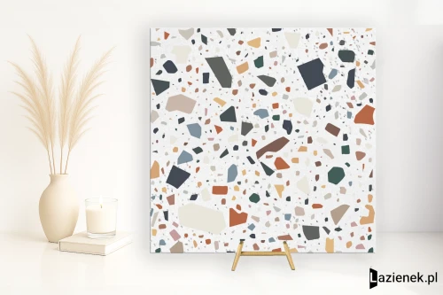 Przejdź do produktu Quintessenza Confetti Bianco.Multicolor matowa 18.6x18.6 cm gr. 8 mm - płytka rektyfikowana/CNF105M