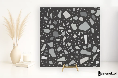 Przejdź do produktu Quintessenza Confetti Nero.Grigio matowa 18.6x18.6 cm gr. 8 mm - płytka rektyfikowana/CNF106M