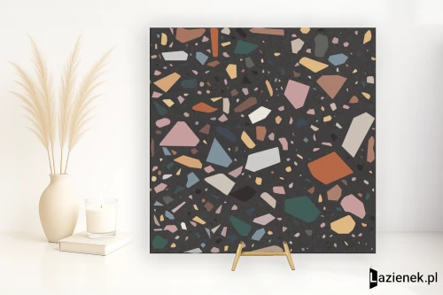 Przejdź do produktu Quintessenza Confetti Nero.Multicolor matowa 18.6x18.6 cm gr. 8 mm - płytka rektyfikowana/CNF108M