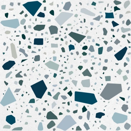 Quintessenza Confetti Bianco.Petrolio 18.6x18.6 - płytka imitująca kamień