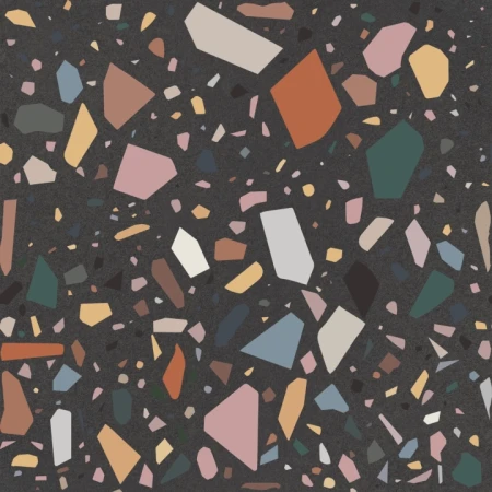 Quintessenza Confetti Nero.Multicolor 18.6x18.6 - płytka imitująca kamień