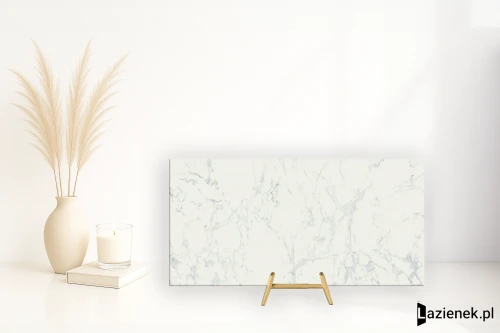 Przejdź do produktu Ragno Imperiale Bianco błyszcząca 58x116 cm gr. 10 mm - płytka rektyfikowana / R70Z