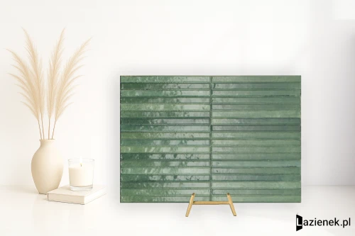 Przejdź do produktu Ragno Look Verde błyszcząca 6x24 cm gr. 14 mm - płytka nierektyfikowana / RCU8
