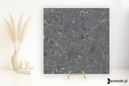 Ragno Realstone_Ceppo Antracite r 10 60x60 - płytka imitująca lastryko