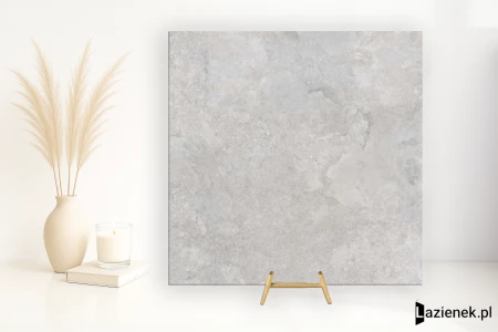 Flaviker Double Plain Grey 80x80 - płytka imitująca kamień