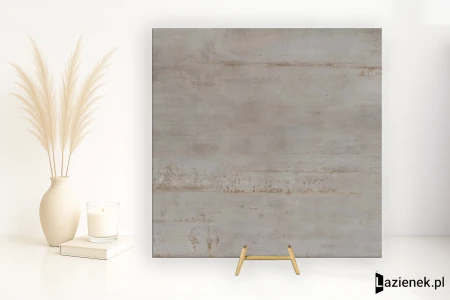 Flaviker Rebel Silver 120x120 - płytka imitująca metal