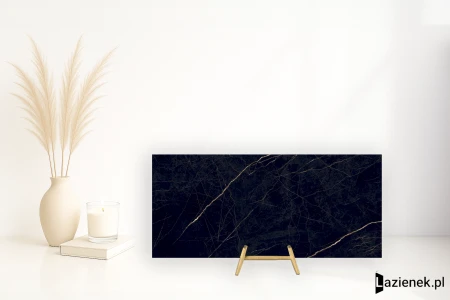 Flaviker Supreme Evo Noir Laurent satyna 120x280 - płytka imitująca marmur