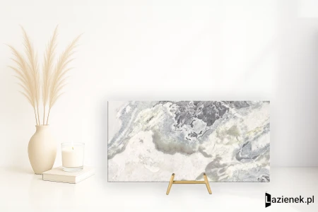 Flaviker Supreme Hedonism Dover White błyszcząca 60x120 - płytka imitująca marmur
