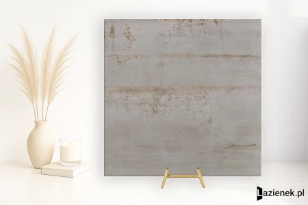 Flaviker Rebel Silver 80x80 - płytka imitująca metal