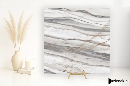 Abk Sensi 900 Oyster White 120x120 - płytka imitująca marmur