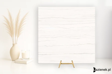 Abk Sensi Nuance White Macaubas 3D 120x120 - płytka imitująca marmur