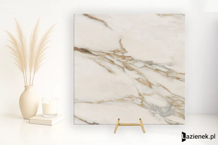 Abk Sensi Signoria Calacatta Vena Oro 120x120 - płytka imitująca marmur