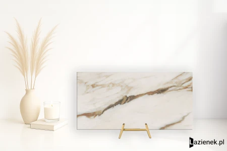 Abk Sensi Signoria Calacatta Vena Oro 60x120 - płytka imitująca marmur