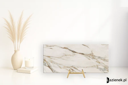 Abk Sensi Signoria Calacatta Vena Oro satynowa 120x280 - płytka imitująca marmur