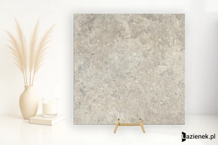 Refin Beat Almond antyspoślizgowa C2 60x60 - płytka imitująca kamień