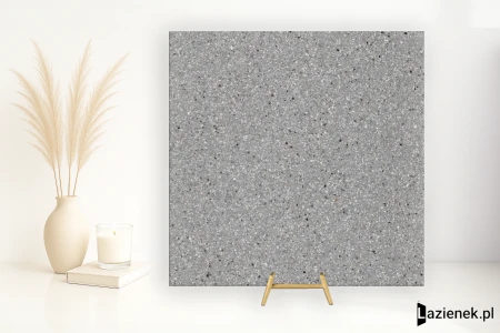Refin Flake Dark Small satyna 60x60 - płytka imitująca lastryko