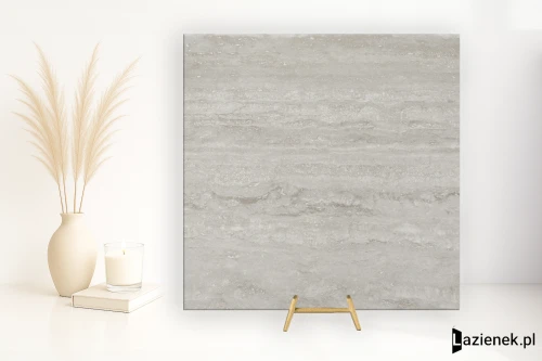 Przejdź do produktu Refin Prestigio Travertino Grigio satyna 60x60 cm gr. 9 mm - płytka rektyfikowana/OO06