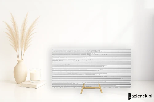 Przejdź do produktu Refin Reliefs Ribbed White matowa 60x120 cm gr. 9 mm - płytka rektyfikowana/RN06