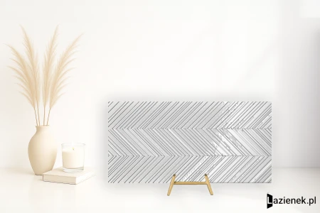 Refin Reliefs Tweed White 60x120 - płytka imitująca kamień