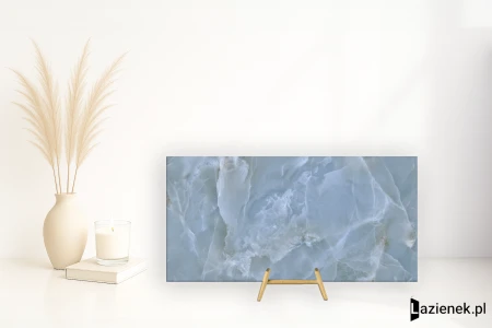 Casalgrande Padana Alabastri Blue strukturalna 60x120 - płytka imitująca marmur