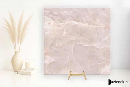 Casalgrande Padana Alabastri Pink strukturalna 120x120 - płytka imitująca marmur