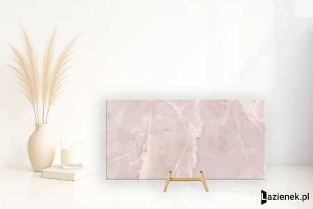 Casalgrande Padana Alabastri Pink błyszcząca 60x120 - płytka imitująca marmur
