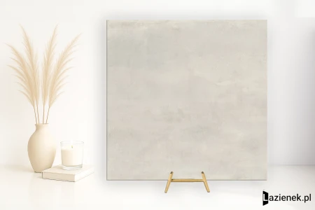 Casalgrande Padana Fusion White połaczenie - 60x60 - płytka imitująca metal