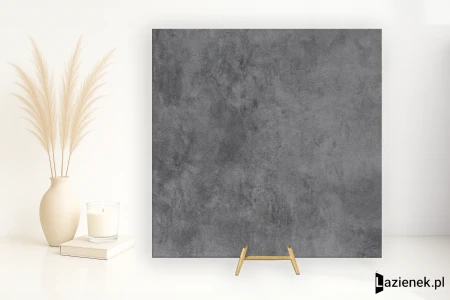 Casalgrande Padana Kerinox Antracite wzmocniona siatką - 90x90 - płytka imitująca kamień