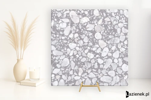 Przejdź do produktu Casalgrande Padana Macro Macro Grigio połaczenie mat-poler 60x60 cm gr. 9 mm - płytka rektyfikowana / 11740096