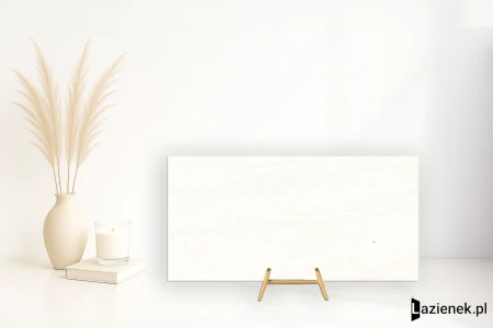 Casalgrande Padana Onici Bianco połaczenie - 60x60 - płytka imitująca marmur
