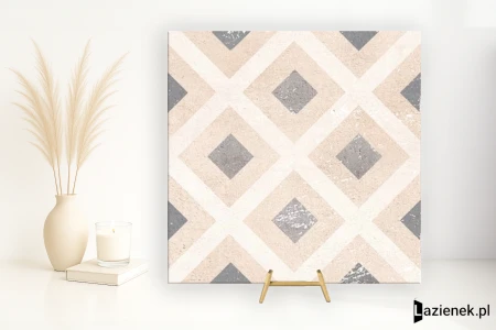 Casalgrande Padana Opus Multicolor Beige A połaczenie - 20x20 - płytka imitująca kamień