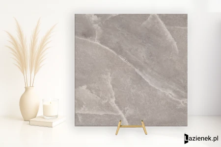 Casalgrande Padana Supreme Taupe błyszcząca 60x60 - płytka imitująca marmur