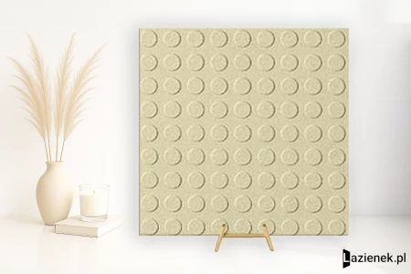 Casalgrande Padana Tactile Borchie Bianco błyszcząca 20x20 - płytka nierektyfikowana - płytka dekoracyjna